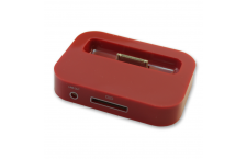 Base Dock con Cable USB Rojo