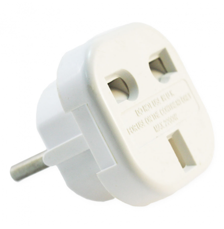 Adaptador de Clavija Anglosajón e Europeo