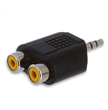 Adaptador RCA Stereo para Jack 6.35 mm