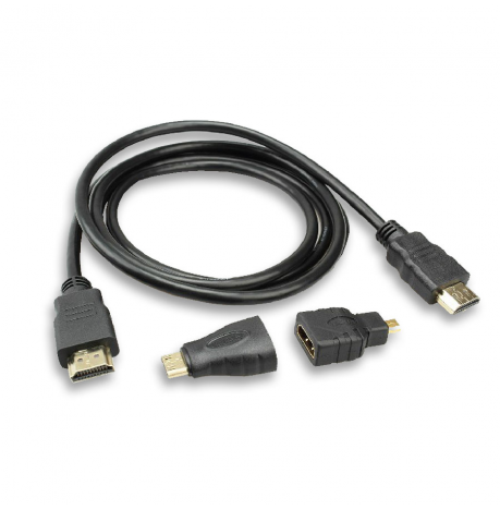 Cable adaptador HDMI a Micro HDMI/ Mini HDMI 3 en 1