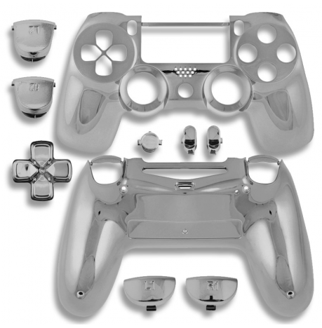 Carcasa Completa con Botones DUALSHOCK 4 PLATA