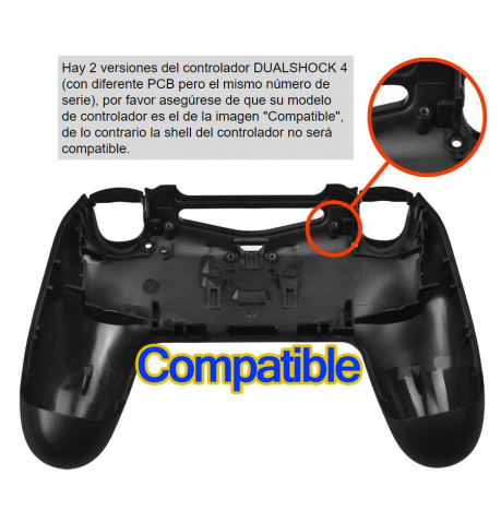 Carcasa Completa con Botones DUALSHOCK 4 PLATA