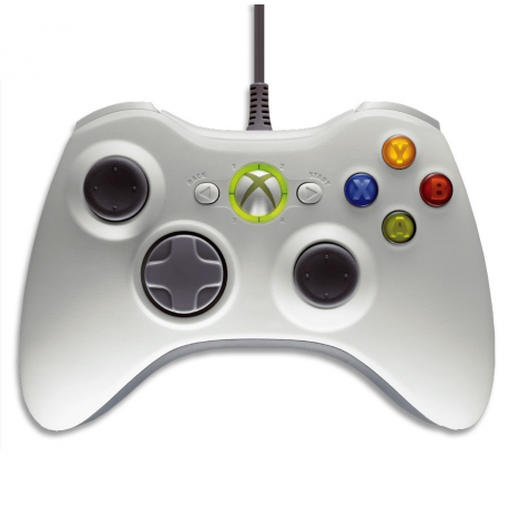 Mando con Cable Compatible Xbox 360 BLANCO
