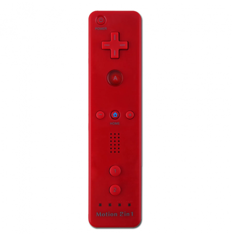 Mando WiiMote con MotionPlus compatible rojo