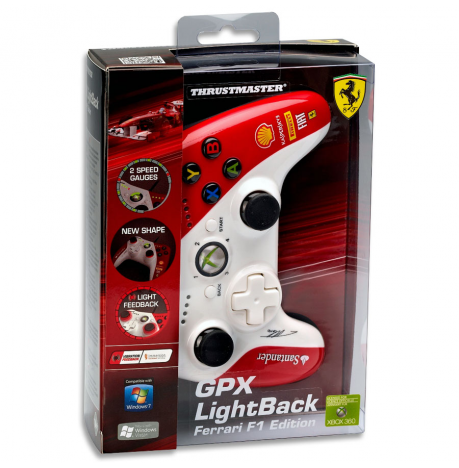 Xbox 360 Mando GPX LightBack Ferrari F1 Edition